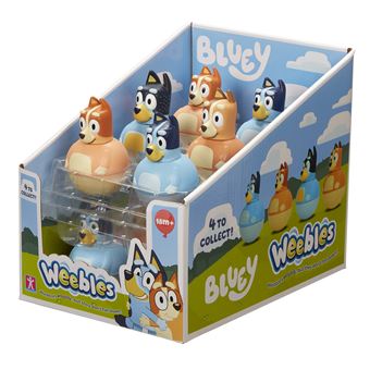 Jouet à bascule Giochi Preziosi Weebles Bluey 1 personnage Modèle aléatoire