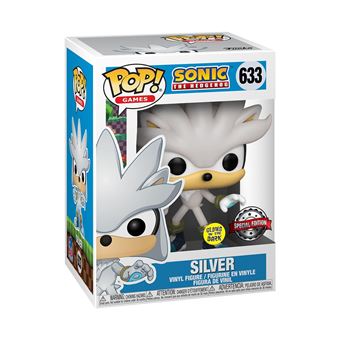Figurine Funko Pop Games Sonic the Hedgehog Silver Brillant dans le noir Avant-Première Fnac