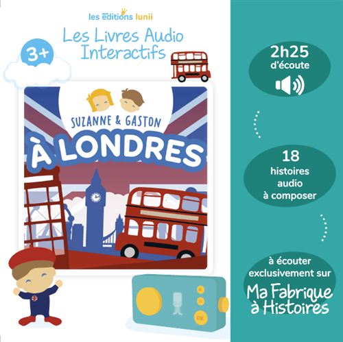 Livre audio interactif Lunii pour Ma Fabrique à Histoires Suzanne et Gaston à Londres - vue 1
