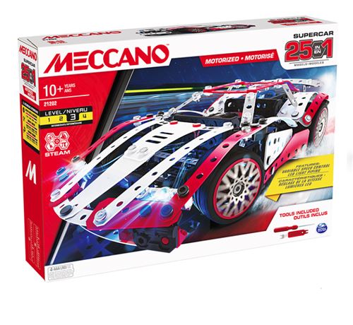 Jeu de construction Meccano Supercar 25 Modèles