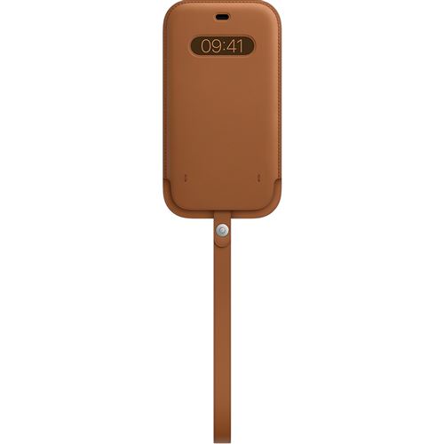 Housse En Cuir Apple Avec Magsafe Pour Iphone 12 Pro Max Marron Havane