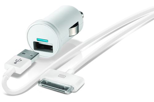 TEMIUM CAC 1USB+CABLE 1M 30PIN BLANC