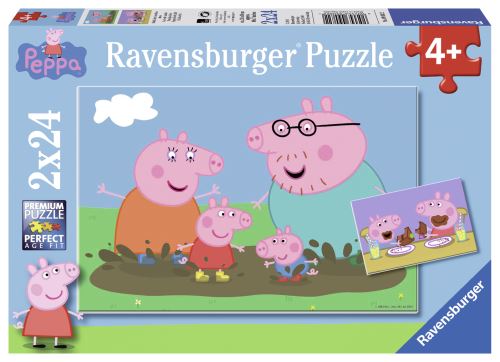 Rave Puzzles 2X24 Pièces Ravensburger La Vie De Famille Peppa Pig