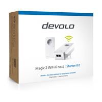 Kit de démarrage Adaptateur CPL Devolo Magic 2 WiFi 6 Next Blanc
