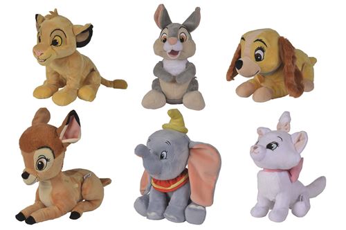 Disney Multicolore Animal En Peluche Les Amis Animaux 25 Cm