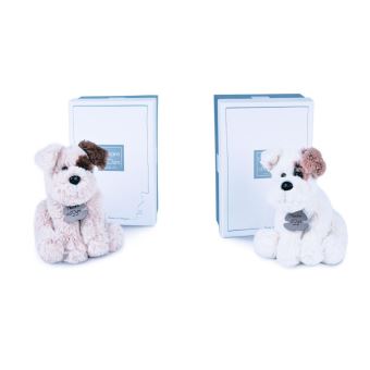 Ancien Ours En Peluche – Style Chien Bicolore, Mohair, Années 30
