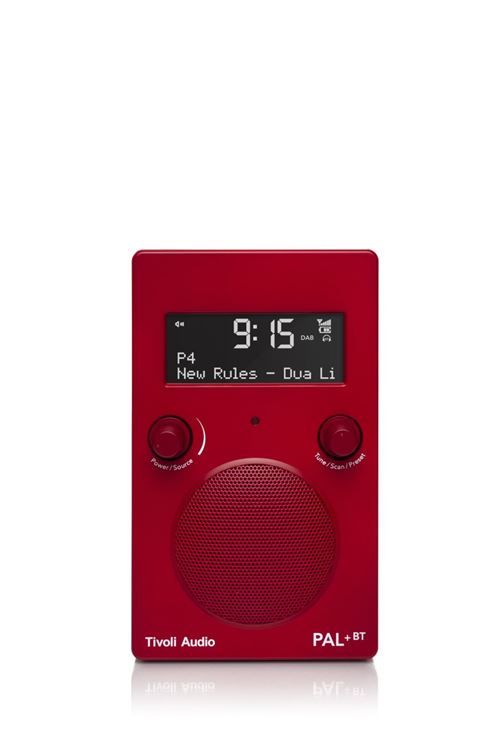 Tivoli Audio Radio Portable Sans Fil Tivoli Bluetooth Pal+ Bt Rouge