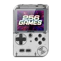 Console de jeu portable Amstrad avec 256 jeux Transparent et Blanc