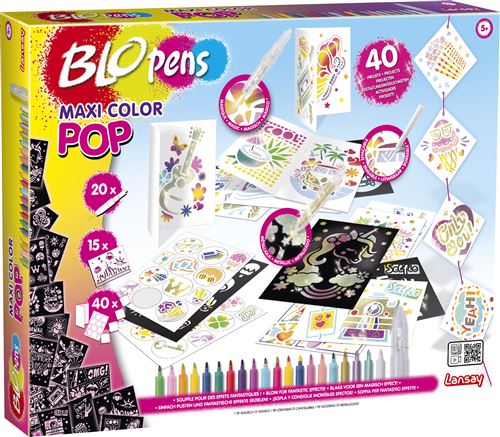 Kit créatif Lansay Blopens Maxi Color Pop