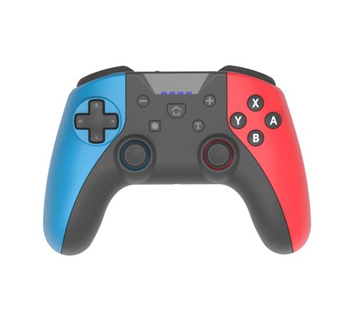 Manette Sans Fil Alpha Omega Players Expert Gamepad Pour Nintendo Switch Bleu Et Rouge