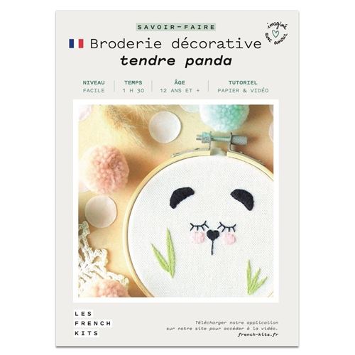 Kit créatif French kits Broderie Savoir-faire Panda