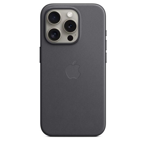 Apple Coque en tissage fin avec MagSafe pour iPhone 15 Pro Noir