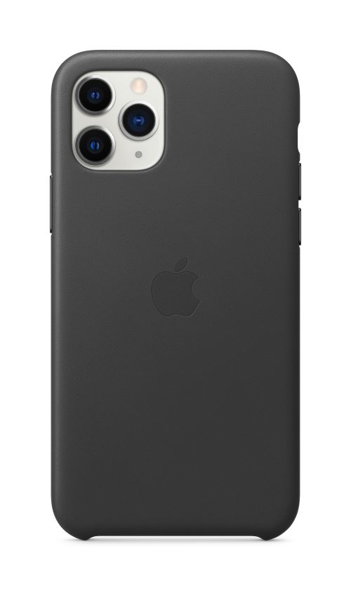 Coque en Cuir pour iPhone 11 Pro Noir