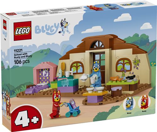LEGO® Bluey 11221 'école avec Rusty et Bluey