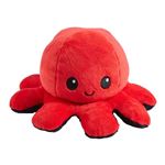 Animal en peluche Fortus Pieuvre réversible XL Rouge et Noir