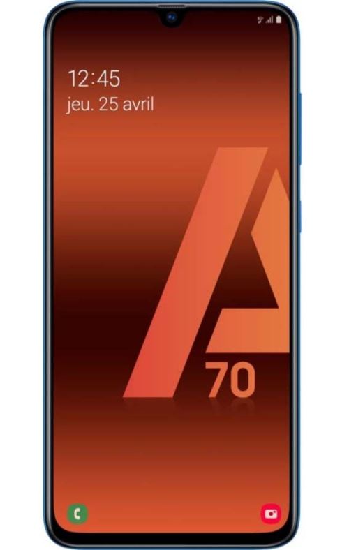 Smartphone Samsung Galaxy A70 Double SIM 128 Go Bleu