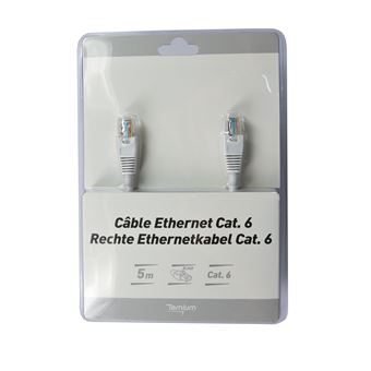 Temium - Câble Ethernet RJ45 5m - Câbles réseau