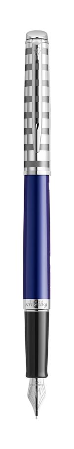 Stylo Plume Waterman Hémisphère French Riviera Deluxe bleu marine pointe moyenne