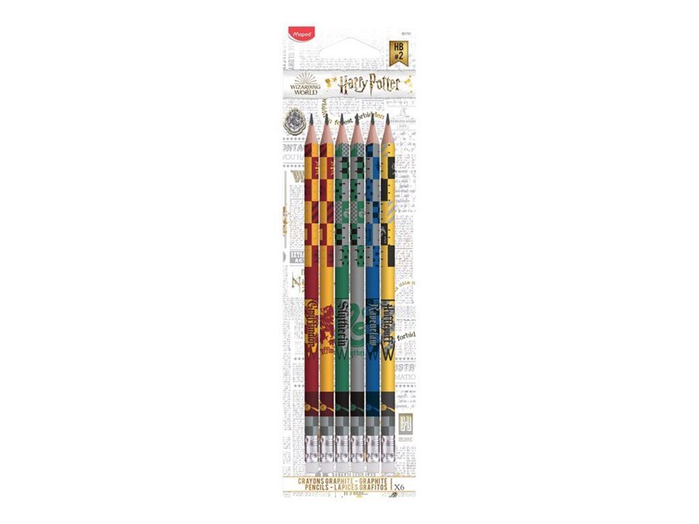 6 crayons Graphite Maped Harry Potter - Crayon à papier - Achat & prix