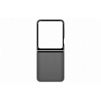 Coque en silicone avec anneau Gris pour Samsung Galaxy Z Flip 7 FE - 1