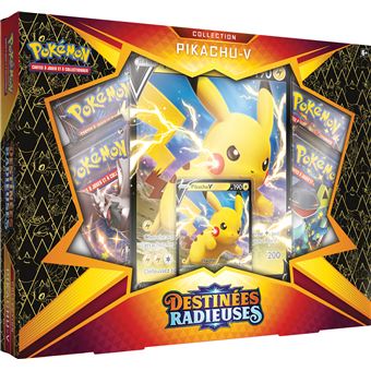 Carte à collectionner Asmodée Coffret Pokémon Pikachu 4.5 4 Boosters -  Carte à collectionner - Achat & prix