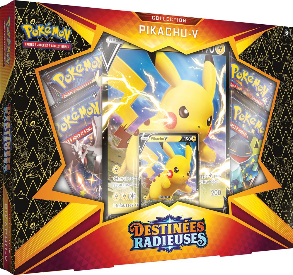 Carte à collectionner Asmodée Cofet Pokémon Pikachu 4.5 4 Boosters