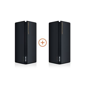 Pack 2 routeurs Wifi Bi-bande Xiaomi Mesh System AX3000 Noir