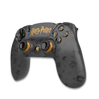 Harry Potter - Manette Sans Fil PS4 - Prise Jack - Boutons Lumineux - Noir