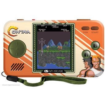 Console rétrogaming My Arcade Pocket Player Contra Orange et Vert