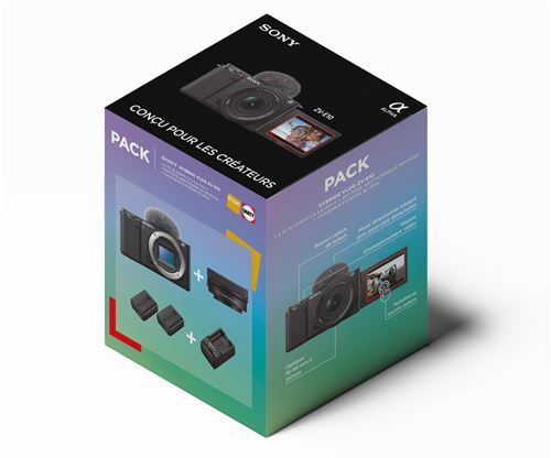 Appareil Photo Hybride Sony ZV-E10 – 24,2 MP, Vidéo 4K, Écran Tactile Orientable - vue 2