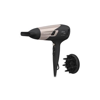 Sèche-cheveux Calor Booster ionique Studio Dry Glow CV5831C0 Noir Or