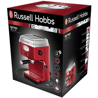 Cafetière Russell Hobbs Expresso Retro 1300 W Rouge