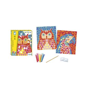 Loisir creatif sables colores theme oiseaux