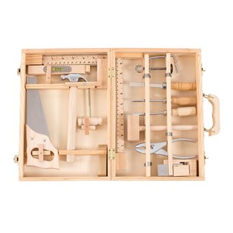 Grande valise bricolage Moulin Roty 14 outils Jouets d'hier