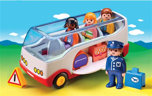 Playmobil 1.2.3 6773 Autocar de voyage Playmobil Achat prix