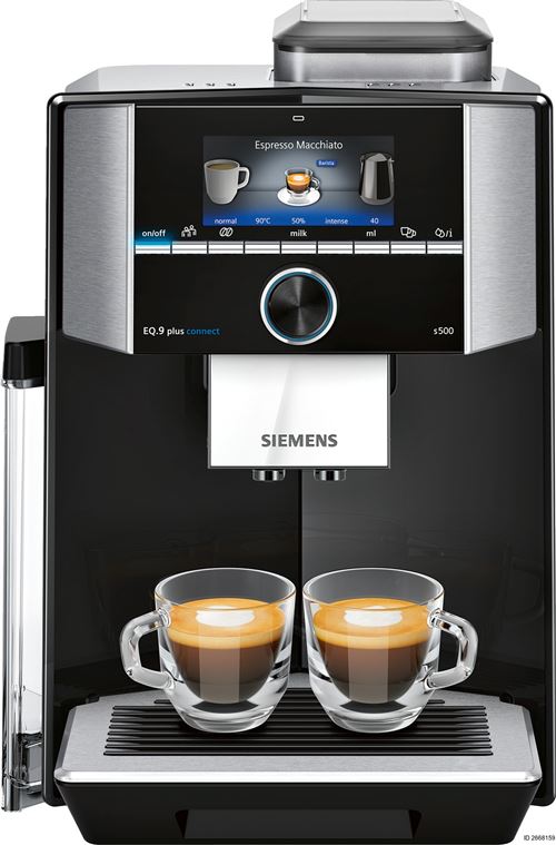 Siemens EQ.9 Plus connect S500 1500 W espressomachine met molen zwart en zilver