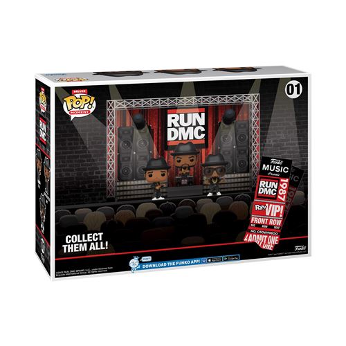 Figurine Funko Pop Moments Deluxe Run DMC Stage État correct - Funko reconditionné disponible sur Fnac