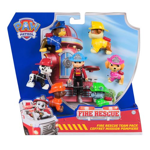 LA PAT' PATROUILLE MULTIPACK DE 7 FIGURINES FIRE RESCUE La Pat' Patrouille - vue 2