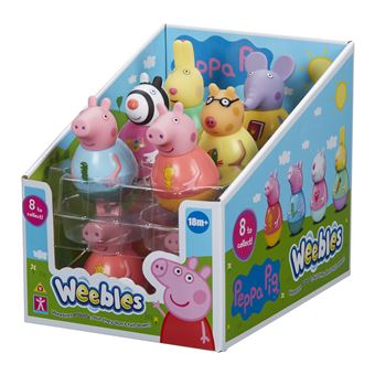 Jouet à bascule Giochi Preziosi Weebles Peppa Pig 1 personnage Modèle aléatoire