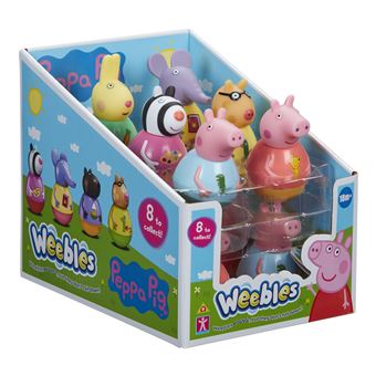 Jouet à bascule Giochi Preziosi Weebles Peppa Pig 1 personnage Modèle aléatoire