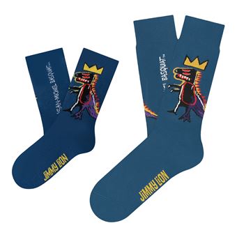 Chaussettes Jimmy Lion Basquiat Pez Dispenser Taille M Bleu foncé