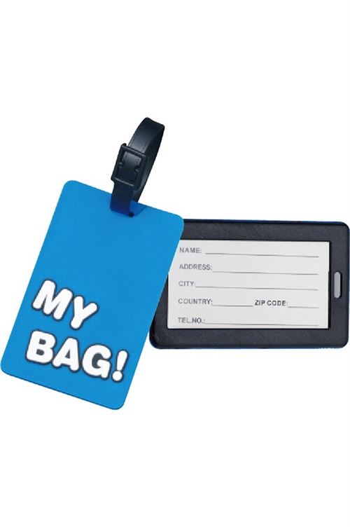 Etiquette pour bagage On Earz Mobile Gear Bleu