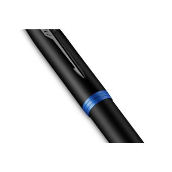 Parker IM Vibrant Rings Noir bleu ocean Roller F