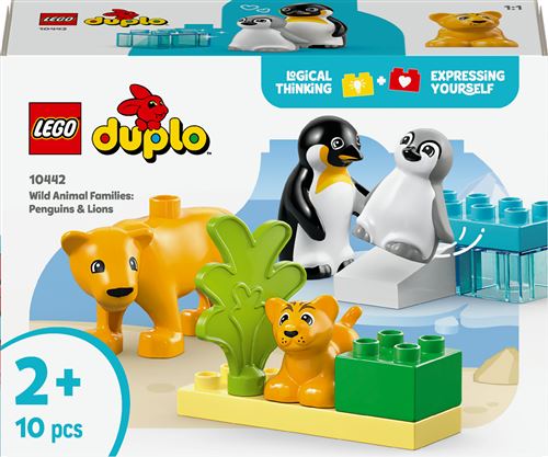 LEGO® DUPLO® Town 10442 Familles d’animaux sauvages : pingouins et lions - Lego Duplo Ville