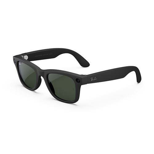 Lunettes Connectées Ray-Ban Meta Wayfarer Noir Mat Et Vert Graphite