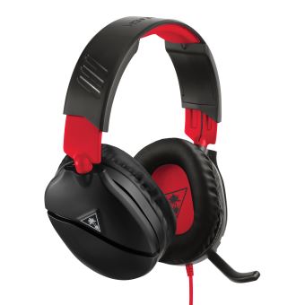 Micro-casque Gaming filaire Turtle Beach Recon 70 Noir et Rouge pour Nintendo Switch