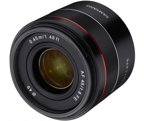 Objectif hybride Samyang AF 45mm f/1.8 noir pour Sony FE