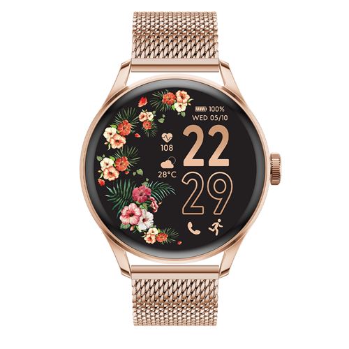 Montre connectée Ice-Watch Ice Smart 2.0 1.96'' Or-rose avec Bracelet Milanais - vue 7