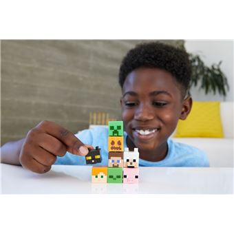 Figurine Minecraft Mini-figurine tête modulable Modèle aléatoire