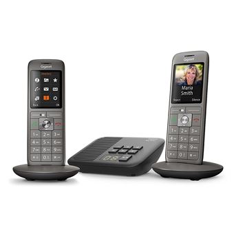 Gigaset A605A - téléphone domestique analogique avec répondeur - facile à  utiliser 